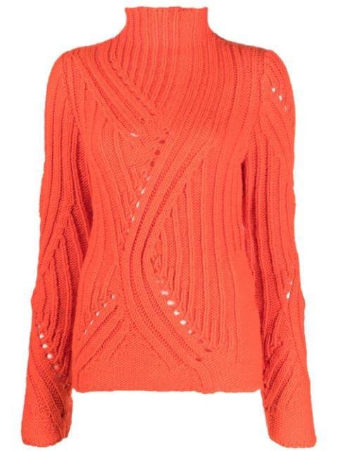 ribbed-knit high-neck jumper by ALYSI