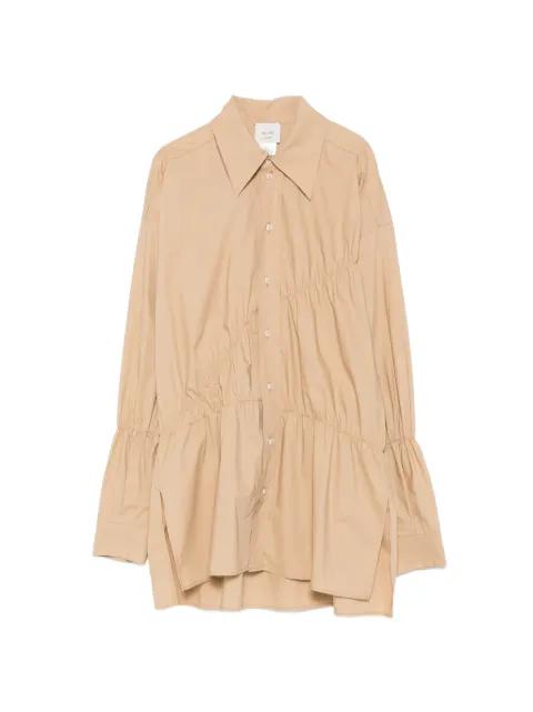 ruched poplin shirt by ALYSI