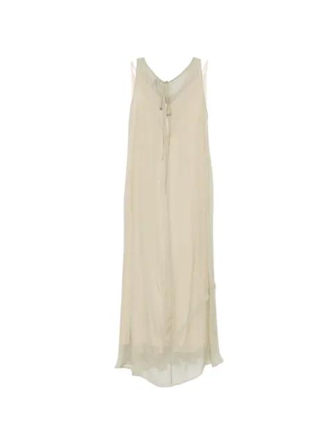 sheer layered maxi dress by ALYSI