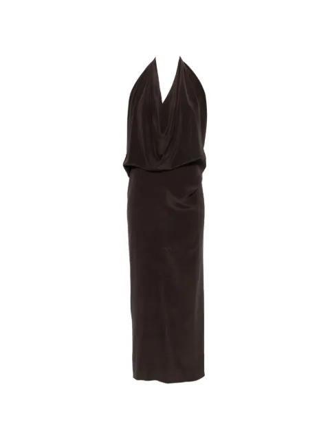 sleeveless draped maxi dress by ALYSI