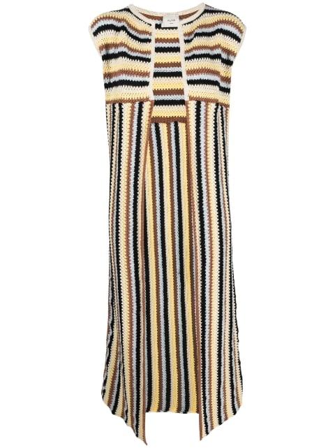stripe-pattern knitted gilet by ALYSI