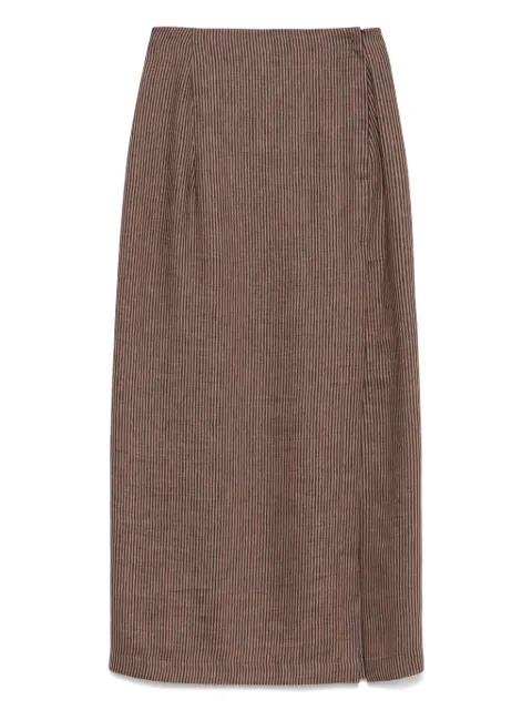 striped midi skirt by ALYSI
