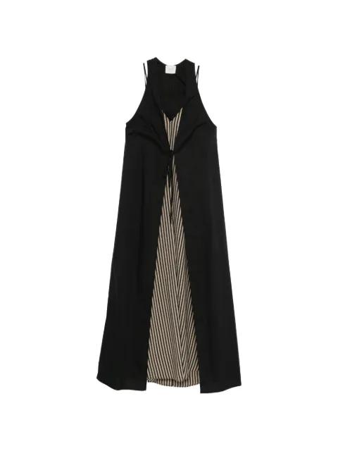 striped tie-fastening midi dress by ALYSI