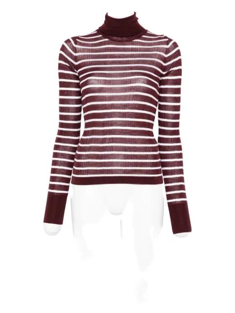 striped turtleneck top by ALYSI