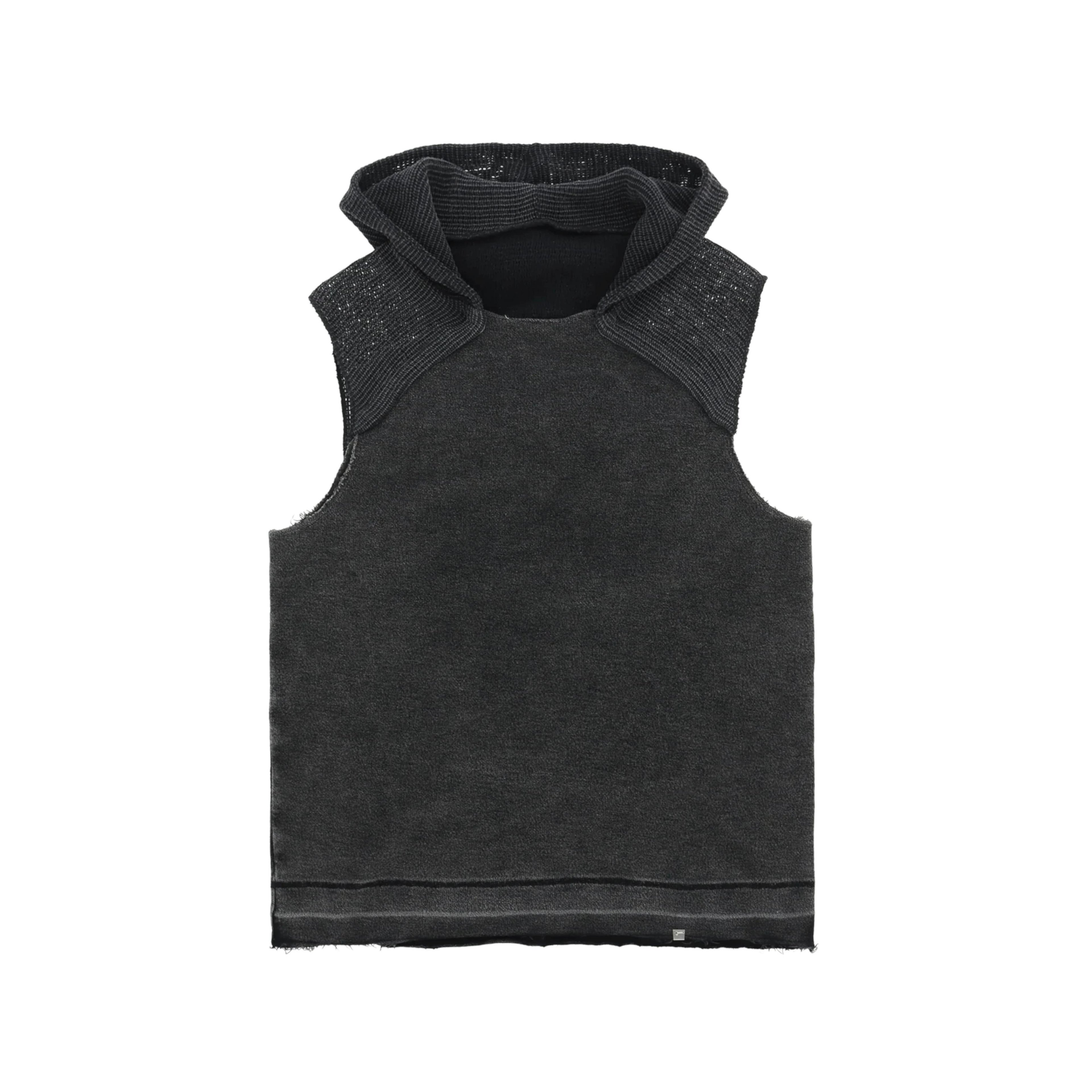 1017 ALYX - Men's Inside Out Hooded Vest - (BLK0003 Washed Black) by ALYX