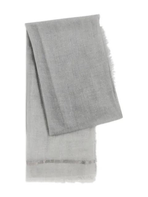 frayed scarf by AMA PURE