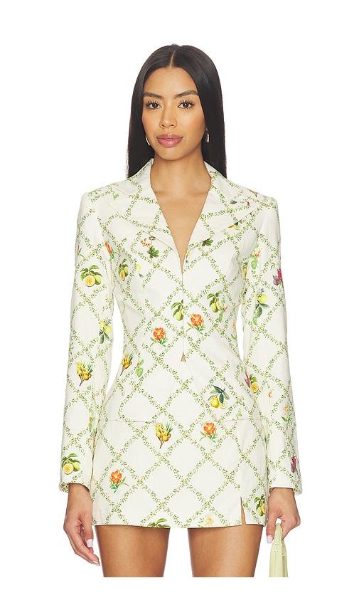 Amanda Uprichard Alana Jacket in Beige by AMANDA UPRICHARD