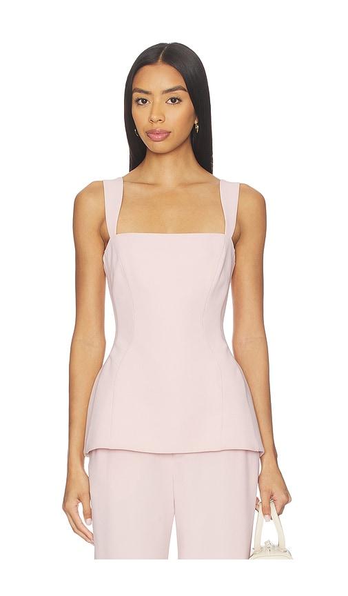 Amanda Uprichard Andreina Top in Pink by AMANDA UPRICHARD