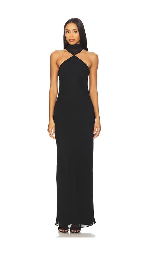 Amanda Uprichard Ashton Maxi Dress in Black by AMANDA UPRICHARD