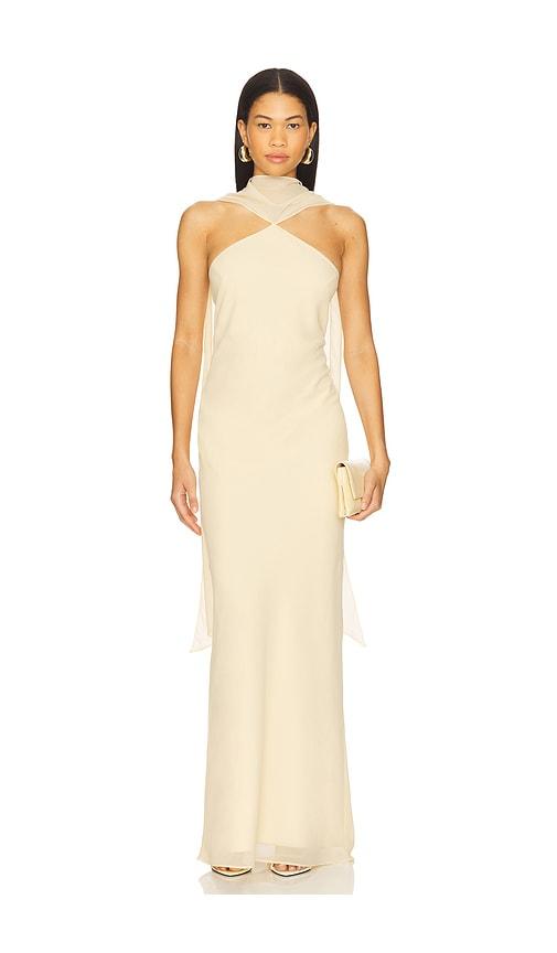 Amanda Uprichard Ashton Maxi Dress in Yellow by AMANDA UPRICHARD