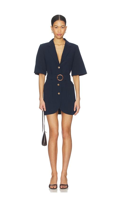 Amanda Uprichard Blake Dress in Navy by AMANDA UPRICHARD