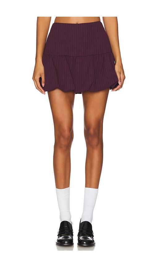 Amanda Uprichard Bonaire Skort in Burgundy by AMANDA UPRICHARD