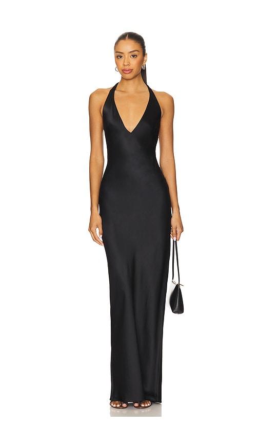 Amanda Uprichard Bondi Maxi Dress in Black by AMANDA UPRICHARD