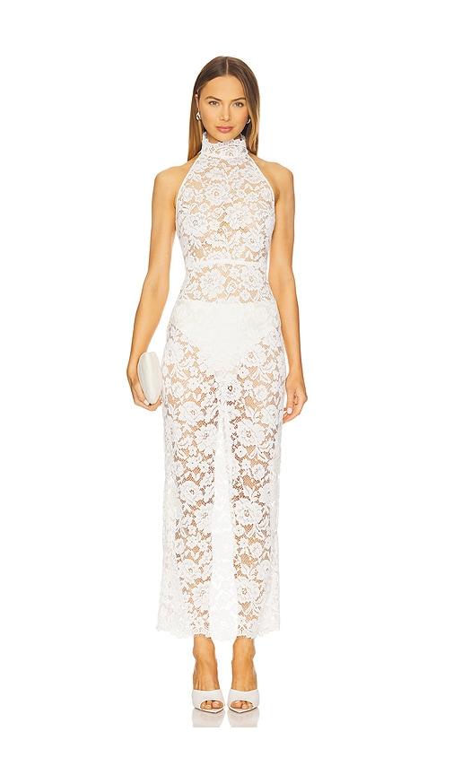 Amanda Uprichard Brynley Maxi Dress in White by AMANDA UPRICHARD