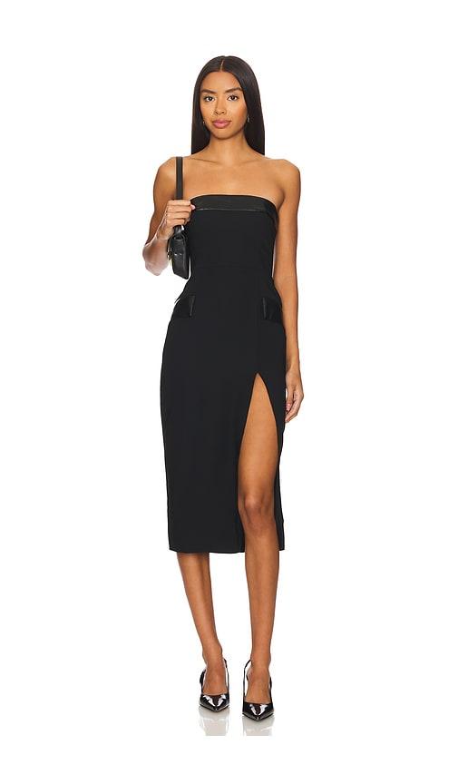 Amanda Uprichard Cassia Dress in Black by AMANDA UPRICHARD