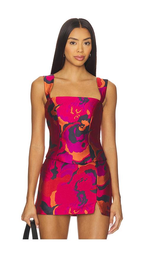 Amanda Uprichard Ceronne Top in Pink by AMANDA UPRICHARD