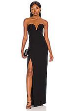 Amanda Uprichard Cherri Gown in Black by AMANDA UPRICHARD