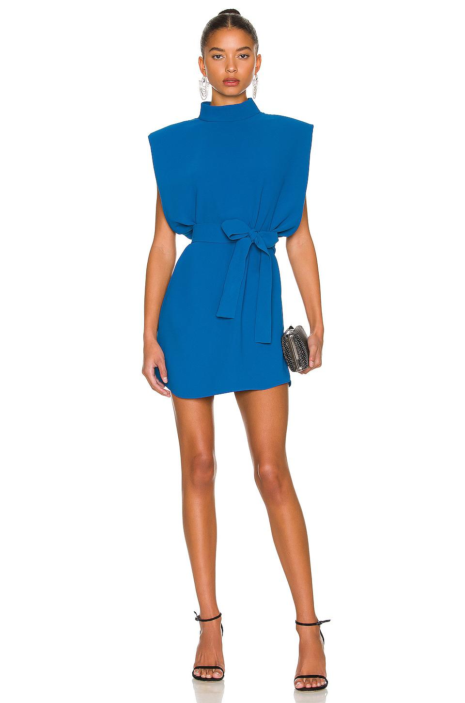 Amanda Uprichard Cleary Dress in Blue by AMANDA UPRICHARD