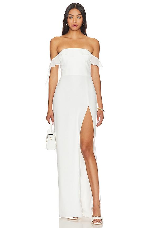 Amanda Uprichard Copellia Gown in Ivory by AMANDA UPRICHARD