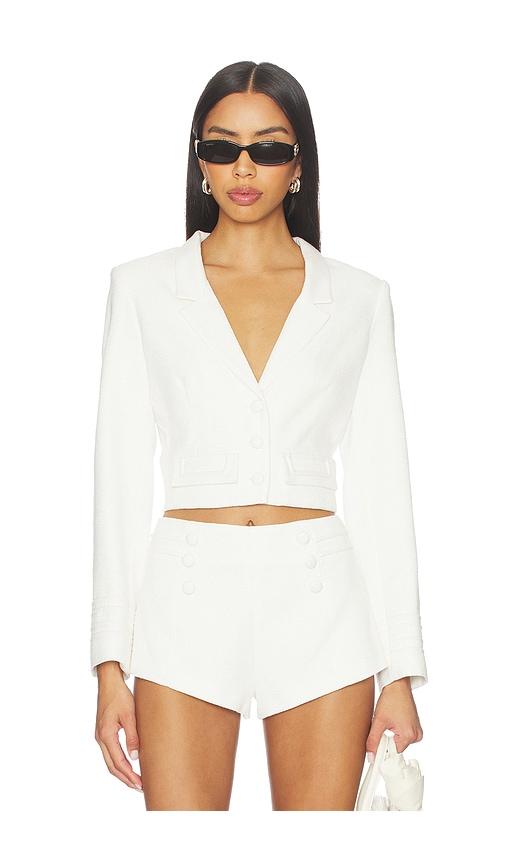Amanda Uprichard Courtney Jacket in Ivory by AMANDA UPRICHARD