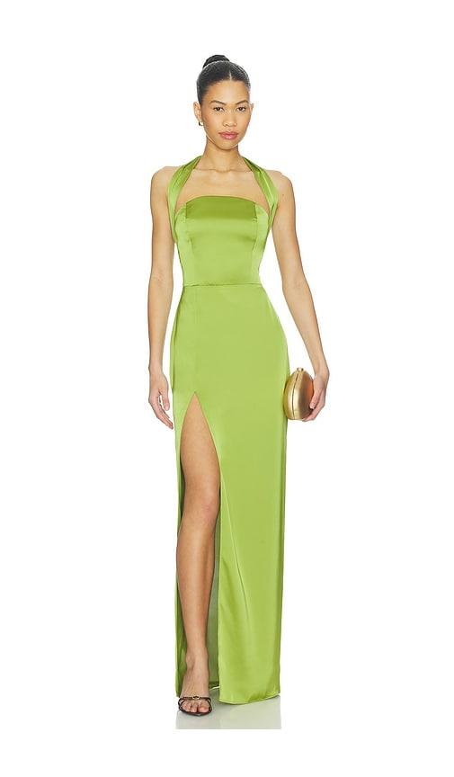 Amanda Uprichard Cynthia Gown in Green by AMANDA UPRICHARD