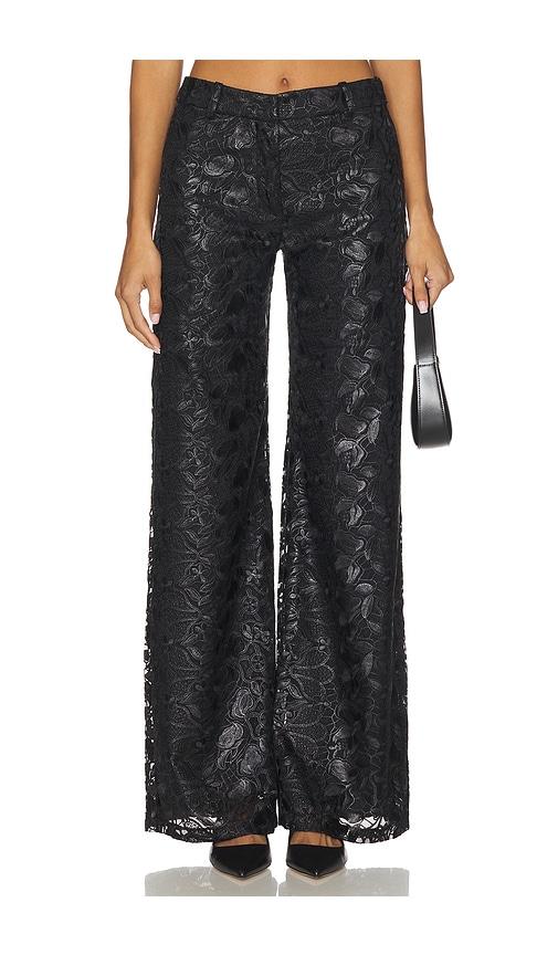 Amanda Uprichard Donahue Pants in Black by AMANDA UPRICHARD