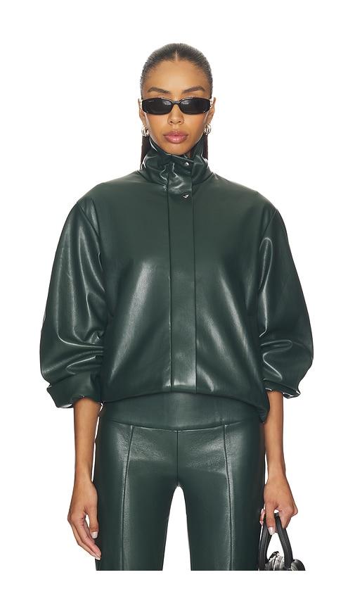 Amanda Uprichard Duke Bomber Jacket in Dark Green by AMANDA UPRICHARD