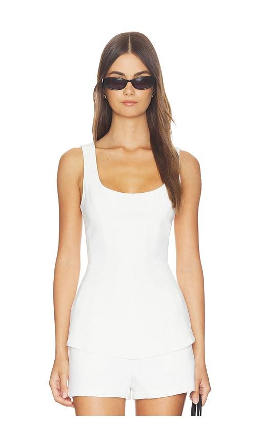 Amanda Uprichard Empire Top in Ivory by AMANDA UPRICHARD