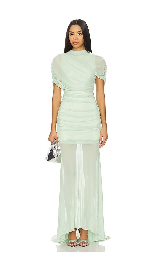 Amanda Uprichard Evianna Gown in Green by AMANDA UPRICHARD