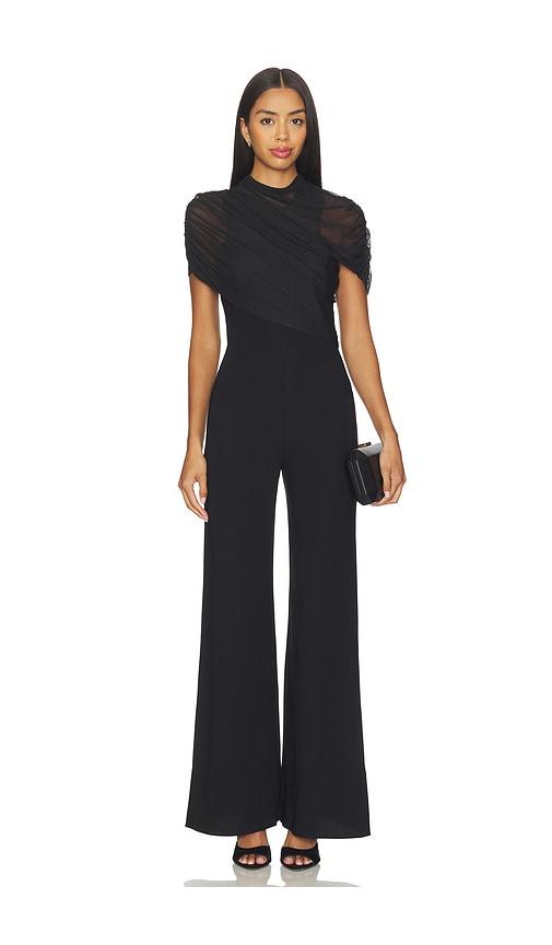 Amanda Uprichard Evianna Jumpsuit in Black by AMANDA UPRICHARD
