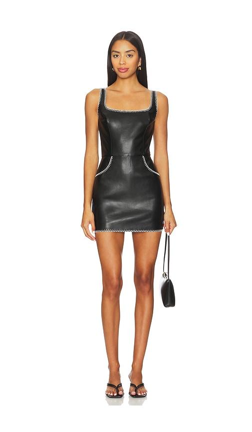 Amanda Uprichard Ginger Skort Romper in Black by AMANDA UPRICHARD