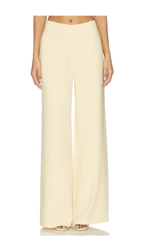 Amanda Uprichard Hathaway Pants in Yellow by AMANDA UPRICHARD