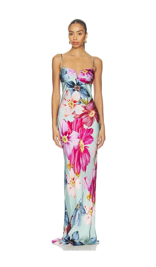 Amanda Uprichard Ira Maxi Dress in Blue by AMANDA UPRICHARD