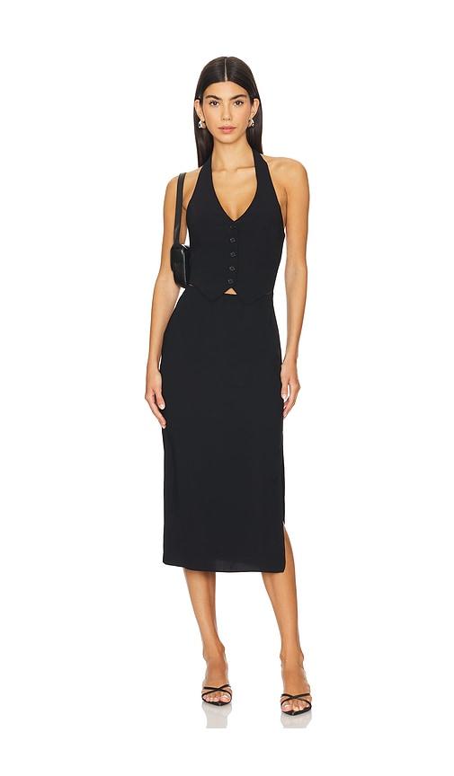 Amanda Uprichard Isadore Dress in Black by AMANDA UPRICHARD
