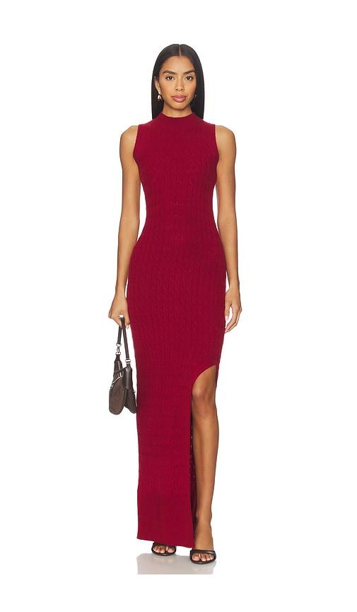 Amanda Uprichard Isla Dress in Red by AMANDA UPRICHARD