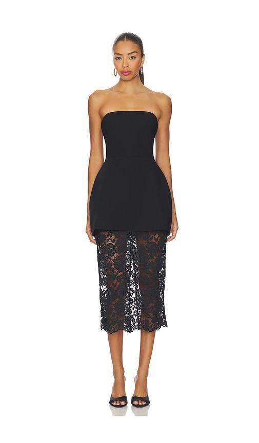 Amanda Uprichard Jada Dress in Black by AMANDA UPRICHARD