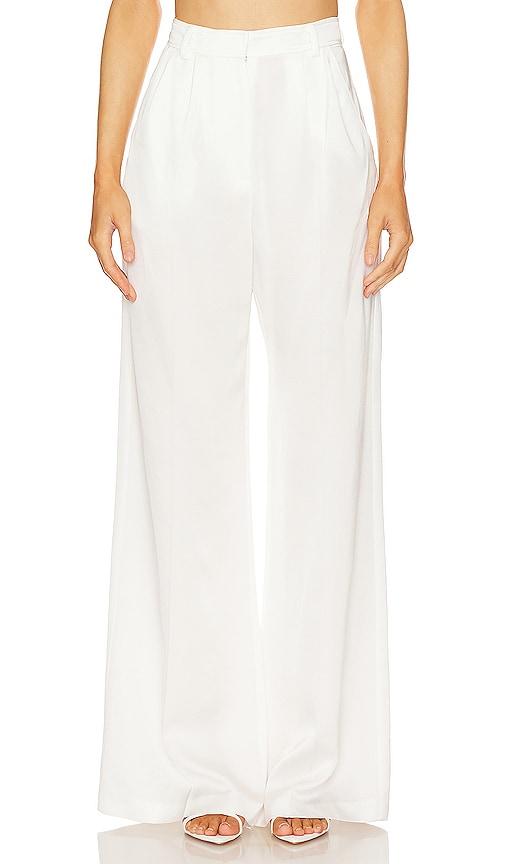 Amanda Uprichard Jane Pants in Ivory by AMANDA UPRICHARD