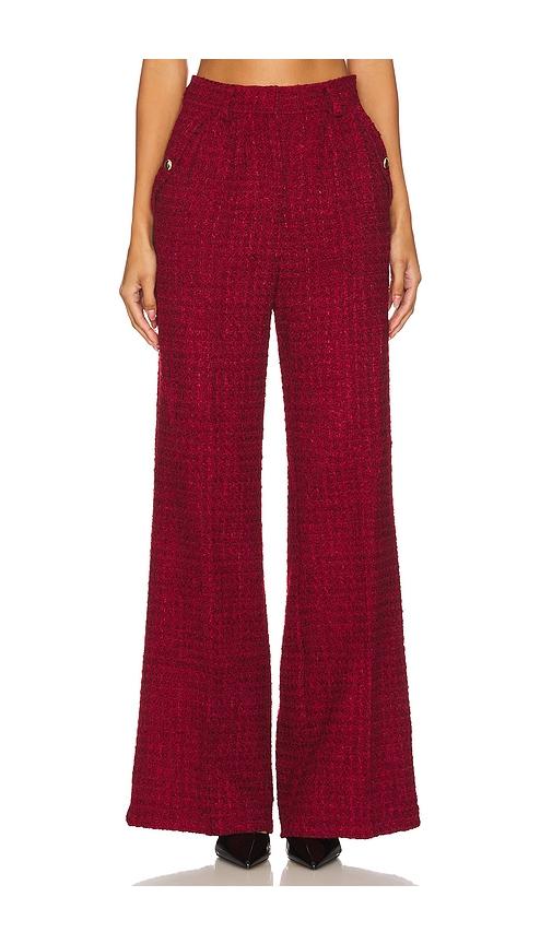 Amanda Uprichard Jane Pants in Wine by AMANDA UPRICHARD