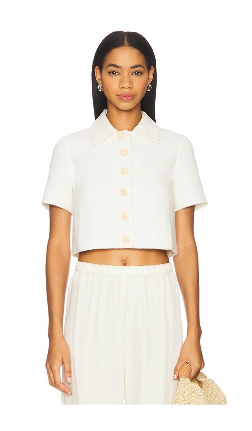 Amanda Uprichard Josie Top in Ivory by AMANDA UPRICHARD