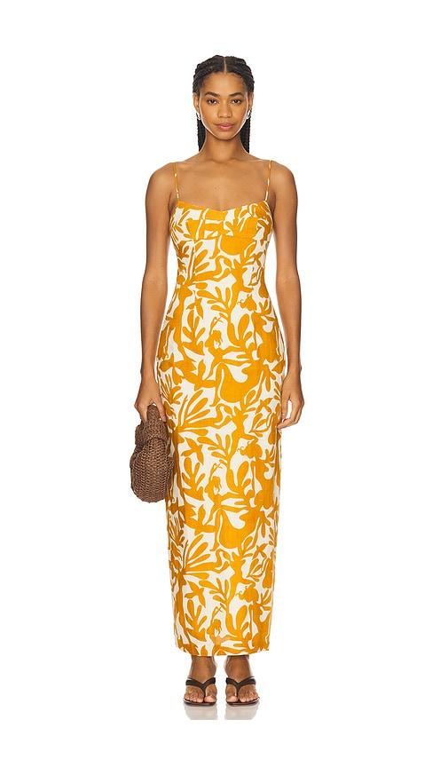 Amanda Uprichard Lawrence Maxi Dress in Yellow by AMANDA UPRICHARD