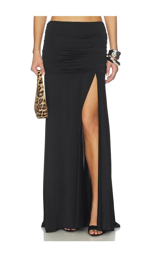 Amanda Uprichard Leo Skirt in Black by AMANDA UPRICHARD