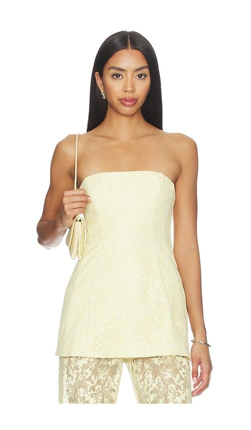 Amanda Uprichard Linda Tunic in Yellow by AMANDA UPRICHARD
