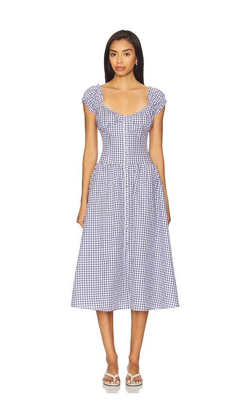 Amanda Uprichard Linella Dress in Blue by AMANDA UPRICHARD
