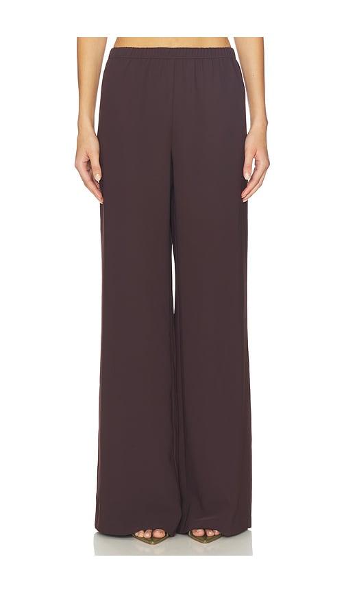 Amanda Uprichard Mariko Pants in Brown by AMANDA UPRICHARD