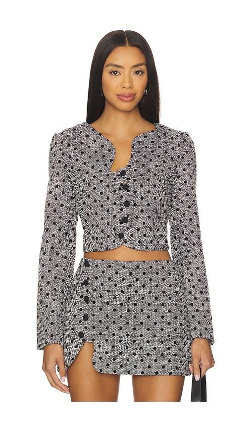 Amanda Uprichard Puzzle Jacket in Grey by AMANDA UPRICHARD