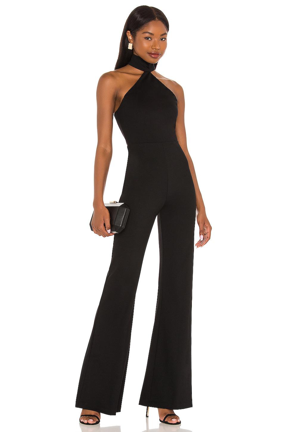 Amanda Uprichard Queens Jumpsuit in Black by AMANDA UPRICHARD