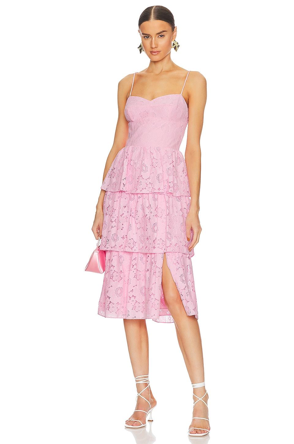 Amanda Uprichard Rosalia Dress in Pink by AMANDA UPRICHARD