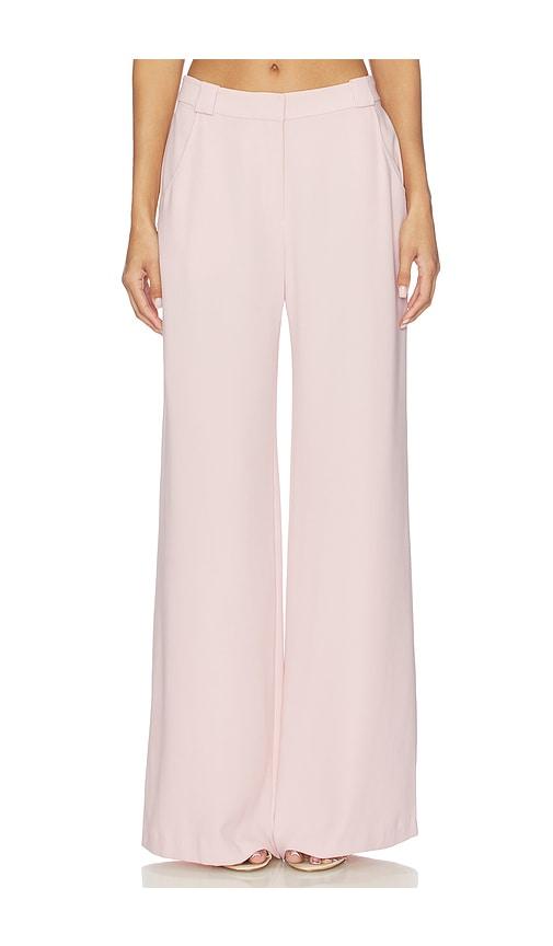 Amanda Uprichard Saddler Pants in Pink by AMANDA UPRICHARD