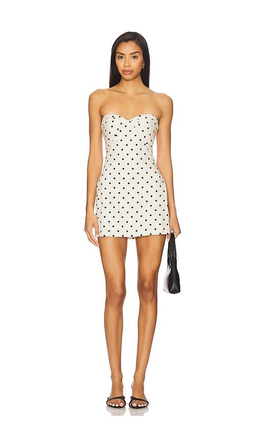 Amanda Uprichard Soho Skort Romper in Beige by AMANDA UPRICHARD