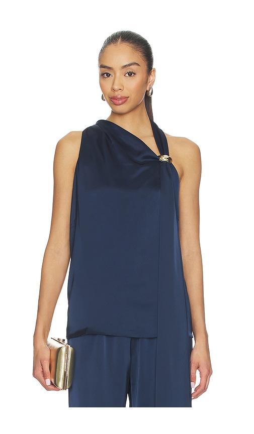 Amanda Uprichard Sonya Top in Navy by AMANDA UPRICHARD